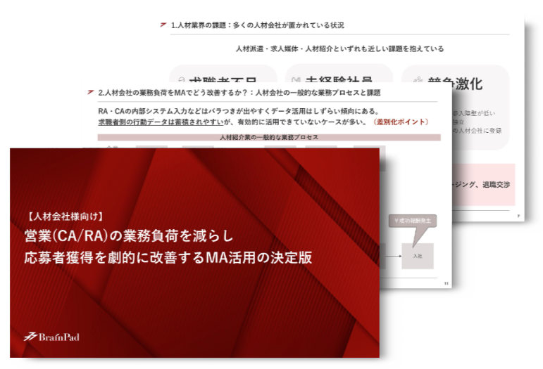 営業(CA/RA)の業務負荷を減らし、応募者獲得を劇的に改善するMA活用の決定版